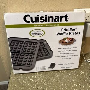 Cuisinart Griddler Waffle Plates Black Griddle Kit GR- WAFP New
